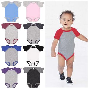 4430 Baby Raglan Infant Baseball Bodysuit - Rabbit Skins