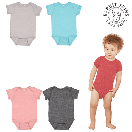Get your Rabbit Skins Melange Infant Diaper Shirts sold by RQC Supply Canada perfect for sublimation decoration