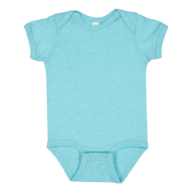 Get your Rabbit Skins Carribean Melange Infant Diaper Shirts sold by RQC Supply Canada perfect for sublimation decoration.