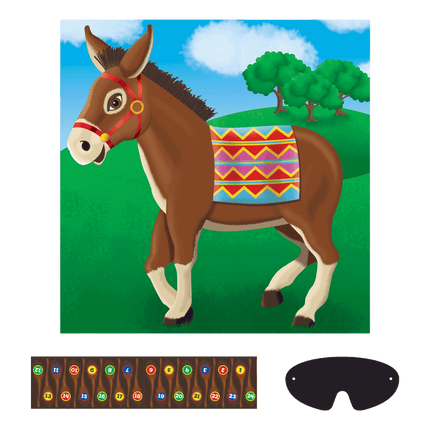 Pin the tail on the donkey game sold by RQC Supply Canada located in Woodstock, Ontario