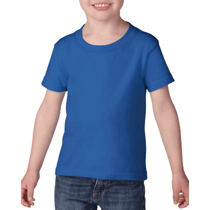 510P Heavy Cotton Toddler Short Sleeve T-Shirt by Gildan. Shown in Royal Blue, sold by RQC Supply Canada.