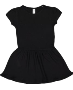 5323 Black Infant/Toddler Rabbit Skins Dress RQC Supply Canada