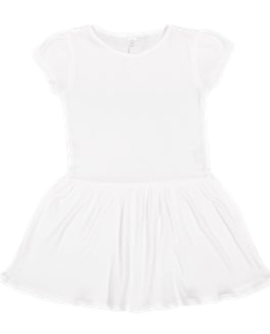5323 White Infant/Toddler Rabbit Skins Dress RQC Supply Canada