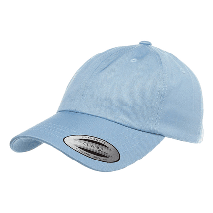 Low Profile Baseball Hats sold by RQC Supply Canada located in Woodstock Ontario shown in light blue