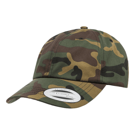Low Profile Baseball Hats sold by RQC Supply Canada located in Woodstock Ontario shown in Camo green colour