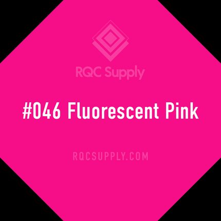 6510 Oracal Fluorescent Adhesive Vinyl. Shown in Fluorescent Pink # 046, sold by RQC Supply Canada.