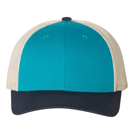 Richardson 115 low profile hats available for sale at RQC Supply Canada an arts and craft store located in Woodstock, Ontario showing Blue Teal Birch style