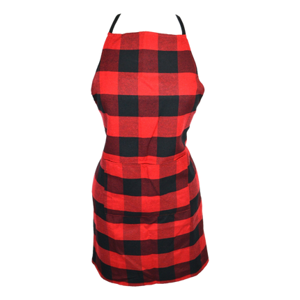 Red and Black Buffalo Plaid Aprons sold by RQC Supply Canada