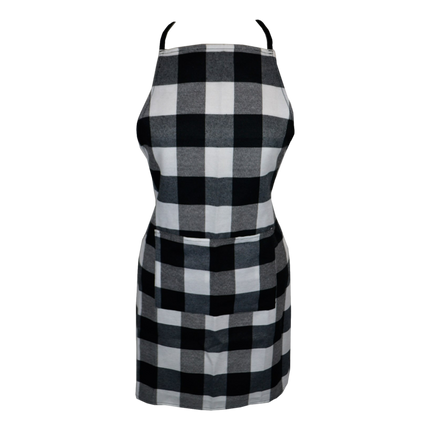 Black and White Buffalo Plaid Aprons sold by RQC Supply Canada