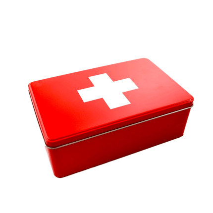 Large First Aid Red Tin Box sold by RQC Supply Canada