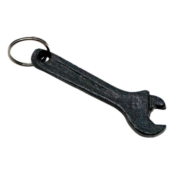 Black Wrench Keychain