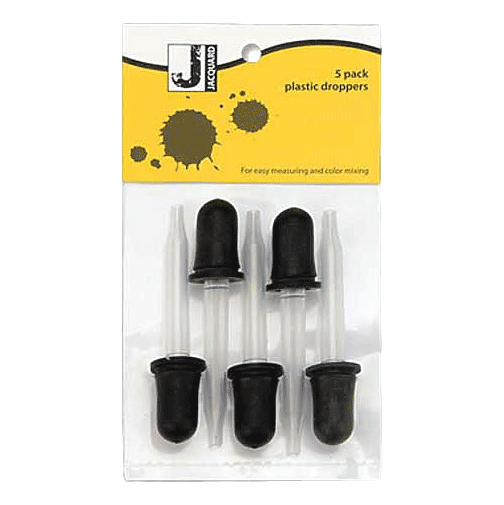 5 pk Plastic Droppers sold by RQC Supply Canada an arts and craft store located in Woodstock, Ontario