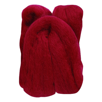 Natural Wool Roving Fibers - Clover