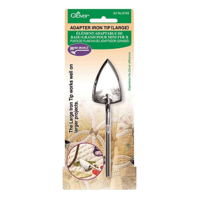 Clover Adapter Iron Tip Large sold by RQC Supply Canada a craft store located in Woodstock, Ontario