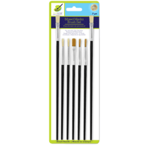 Artist Brush Set of 7 : Mixed Media Acrylic Handle - Colour Factory