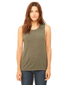 Olive 8803 Bella and Canvas Scoop Muscle Tank Top sold by RQC Supply Canada