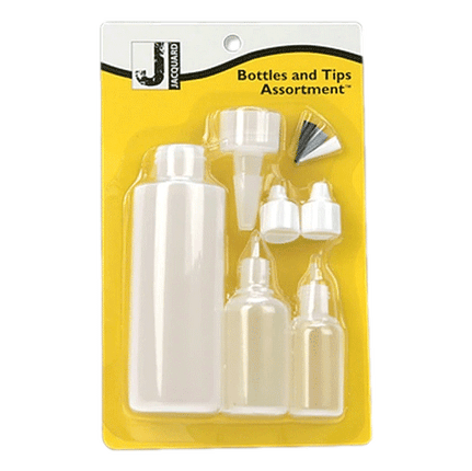 Jacquard Bottles and Tips Assortment sold by RQC Supply Canada an arts and craft store located in Woodstock, Ontario