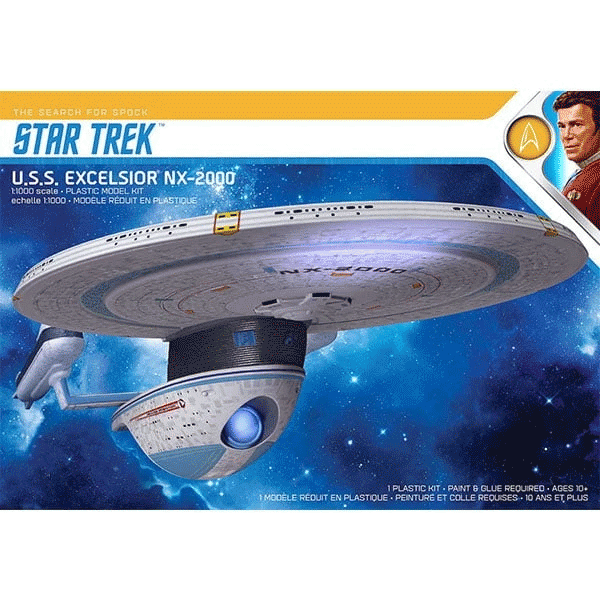 Star Trek USS Excelsior NX 2000 Model sold by RQC Supply Canada an arts and craft store located in Woodstock, Ontario