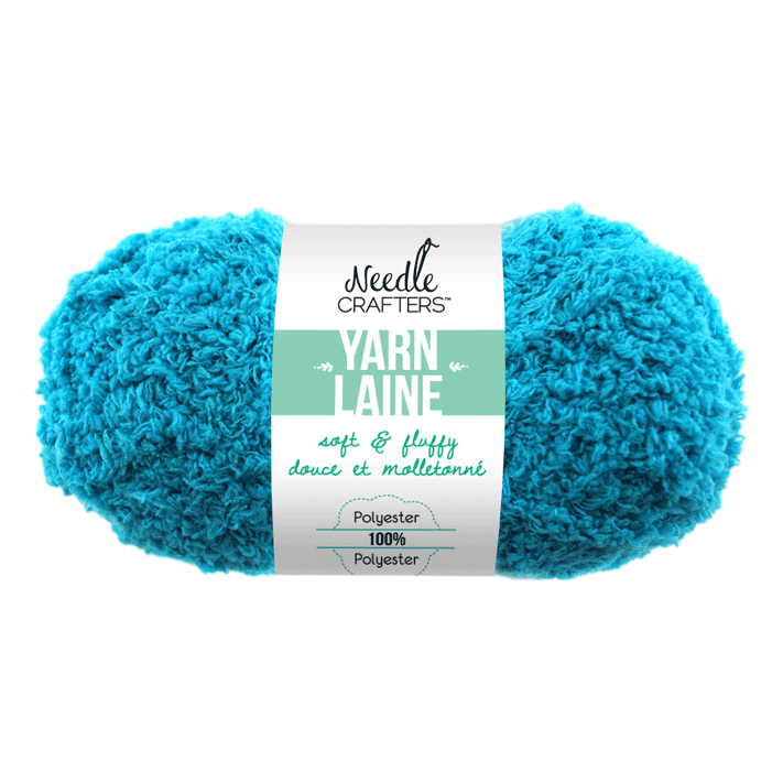 Blue Fluffy Yarn, Soft Fluffy Wool -  Canada