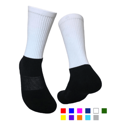 Polyester Blank Streetwear Socks with Cotton Bottom - Sublimation