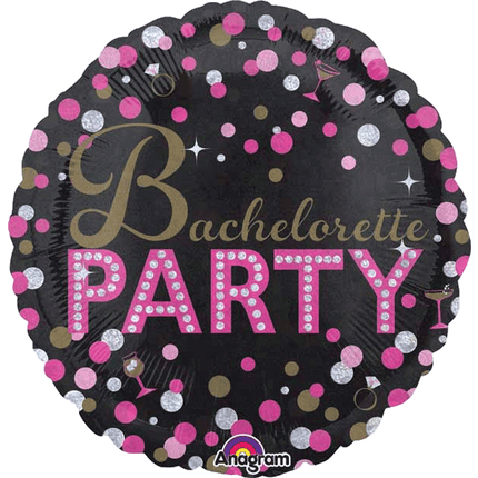 Round Pink Celebration Birthdays sold by RQC Supply Canada located in Woodstock, Ontario shown in Bachelorette style