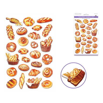Baked Goods Scrapbooking Stickers sold by RQC Supply Canada located in Woodstock, Ontario