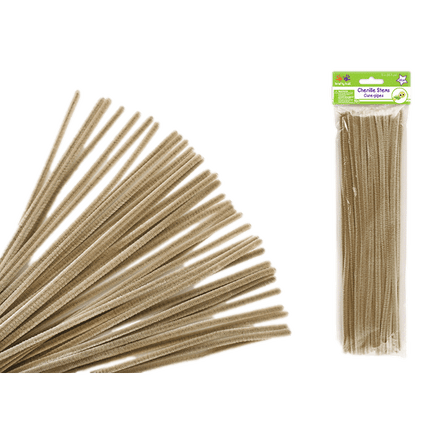 Chenille Stems aka Pipe Cleaners sold by RQC Supply Canada located in Woodstock, Ontario shown in Beige colour
