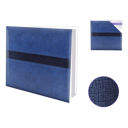 scrapbooking Album sold by RQC Supply Canada shown in black and blue distressed colour