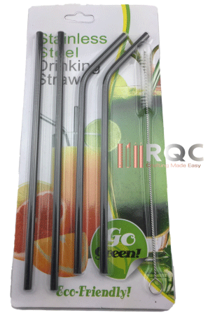 Stainless Steel Straws with Brush Cleaner Set