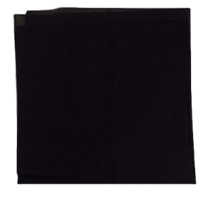 Black Solid Colour Cotton Square Bandanas sold by RQC Supply Canada