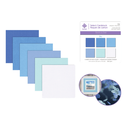 Blue 6" x 6" Cardstock Scrapbooking Packs sold by RQC Supply Canada located in Woodstock, Ontario