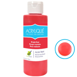 Bright Red Acrylic Paint 4oz sold by RQC Supply Canada