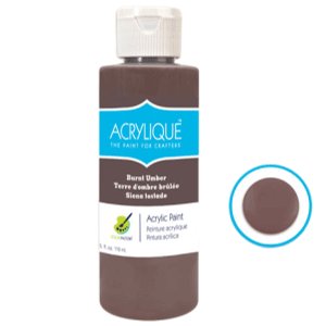 Burnt Umber Acrylic Paint 4oz sold by RQC Supply Canada
