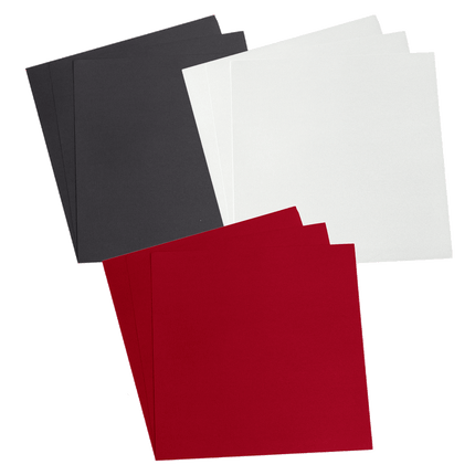 Cardstock Bundle x 10 shown in all available colours. Sold by RQC Supply.