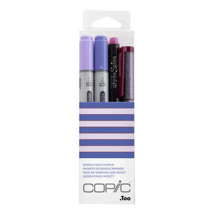 Copic Purple Doodle pack sold by RQC Supply Canada an arts and craft store located in Woodstock, Ontario 