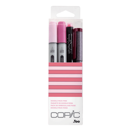 Copic Pink Doodle pack sold by RQC Supply Canada an arts and craft store located in Woodstock, Ontario 