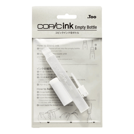 Copic Ink empty bottles sold by RQC Supply Canada an arts and craft store located in Woodstock, Ontario