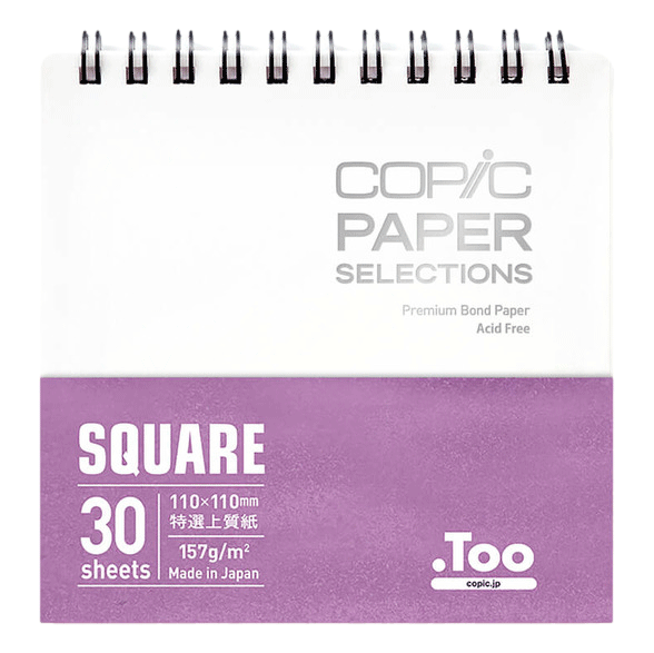 Copic Sketch Books Square sold by RQC Supply Canada located in Woodstock, Ontario shown in 4 x 4 sketchbook size