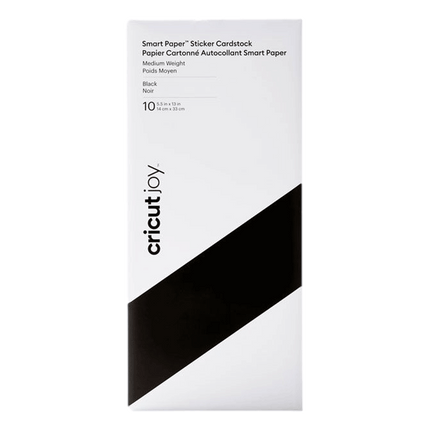 Cricut Joy Smart Paper Sticker Cardstock, show in black. Sold by RQC Supply Canada.