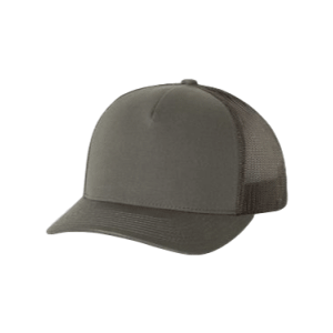 Charcoal Adult Poly-cotton Yupoong five panel retro baseball hats sold by RQC Supply Canada