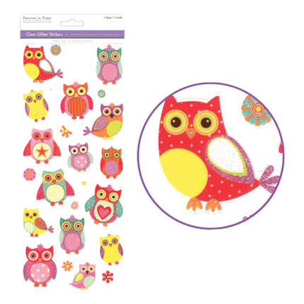 Clear owl Scrapbooking Stickers sold by RQC Supply Canada located in Woodstock, Ontario