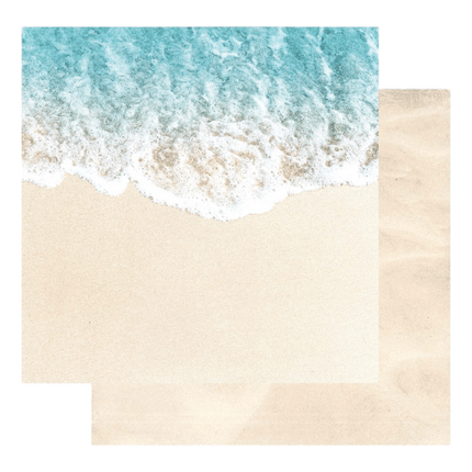 Coastal Waves Paper House double sided scrapbooking paper sold by RQC Supply Canada an arts and craft store located in Woodstock, Ontario
