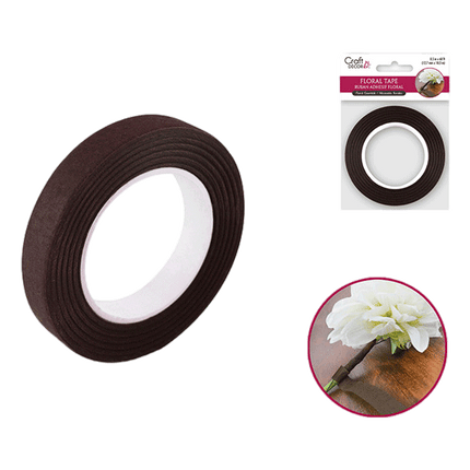 Craft Medley Floral Tape shown in Brown sold by RQC Supply-Canada