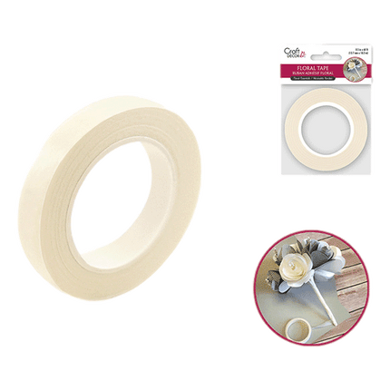 Craft Medley Floral Tape shown in Creme sold by RQC Supply-Canada