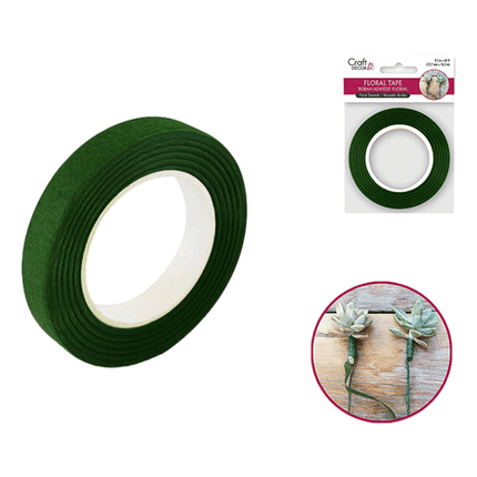 Craft Medley Floral Tape shown in Green  sold by RQC Supply-Canada