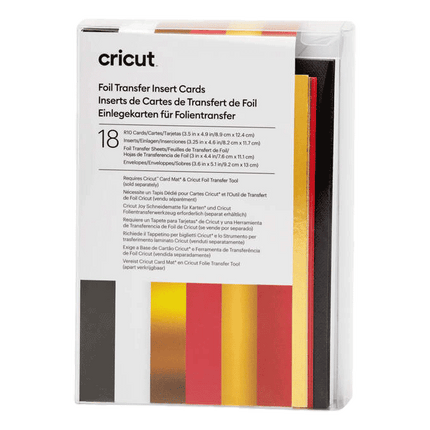 Cricut Foil Transfer Insert Cards sold by RQC Supply Canada located in Woodstock, Ontario