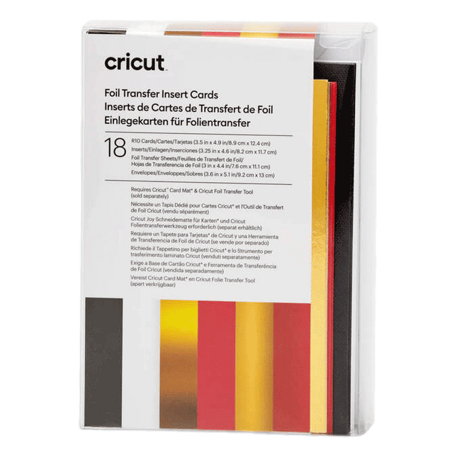 Cricut Foil Transfer Insert Cards sold by RQC Supply Canada located in Woodstock, Ontario