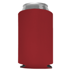Crimson Foam Can Coolers, beer can holders sold by RQC Supply Canada