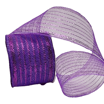 4" Purple Deco Mesh sold by RQC Supply Canada located in Woodstock, Ontario