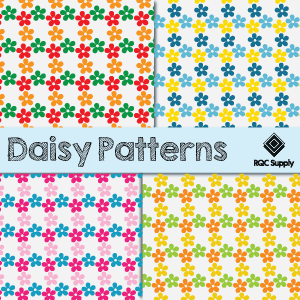 12"  Daisy Pattern Vinyl